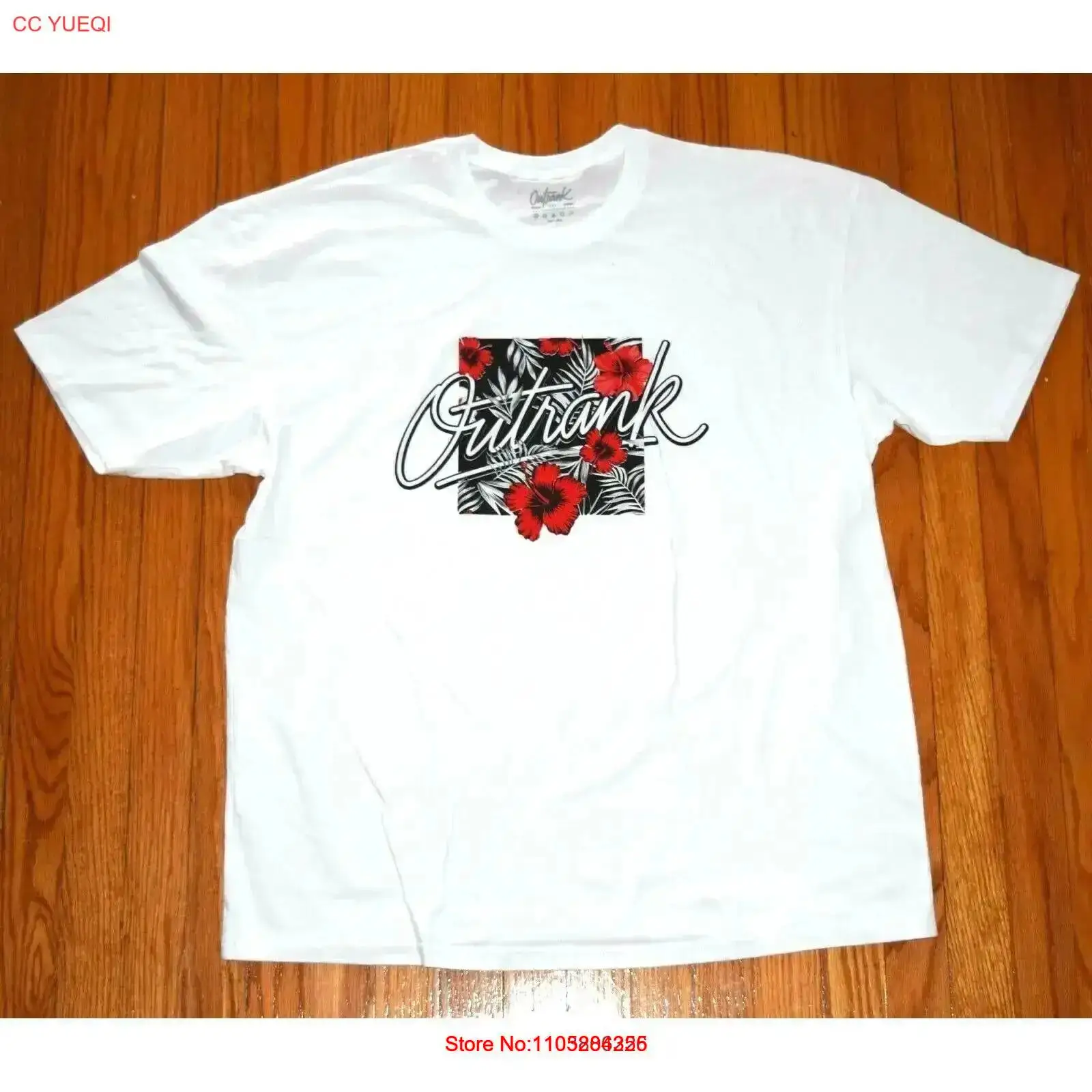 Streetwear Brand With White Flowers - Camiseta Masculina OutRank Brand Miami Streetwear