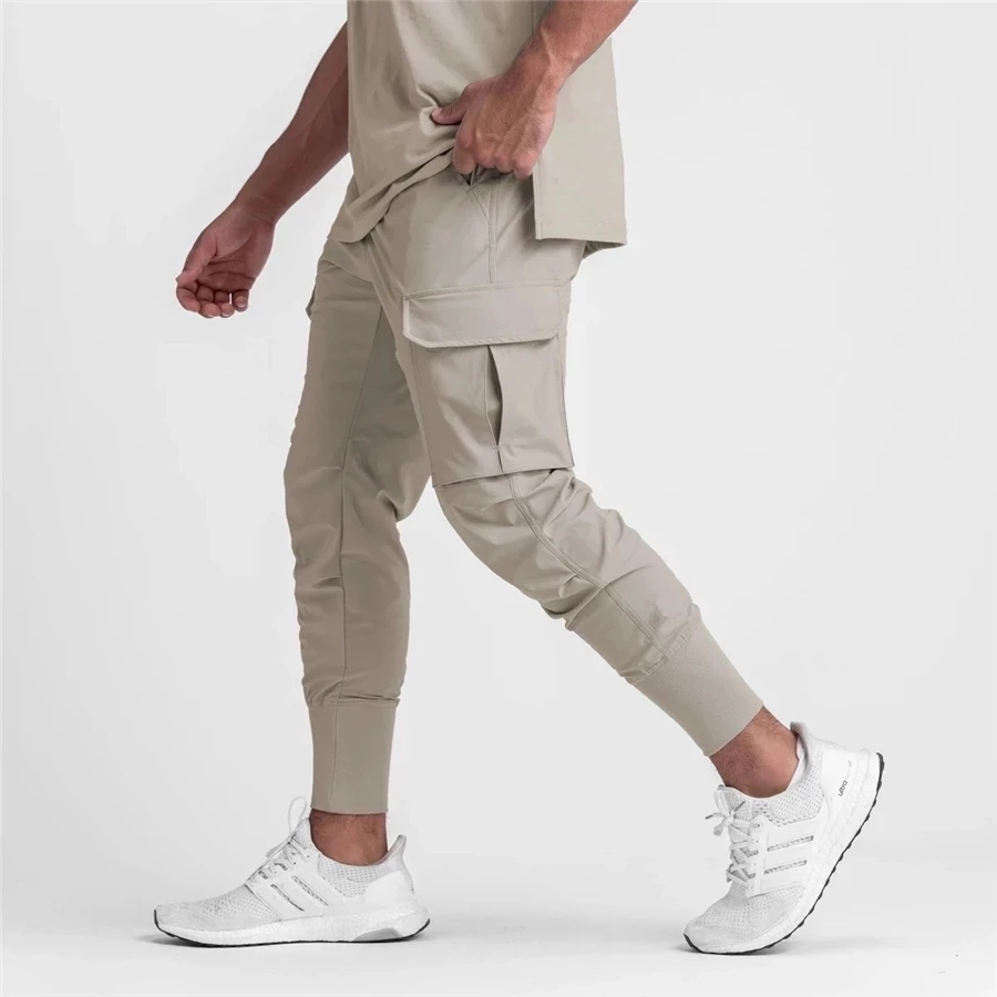 Streetwear Outdoor Brand - Calça esportiva masculina de algodão, calça