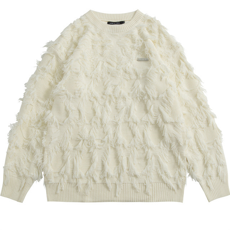 Streetwear Brand Famous - Camisola de malha downy dos homens