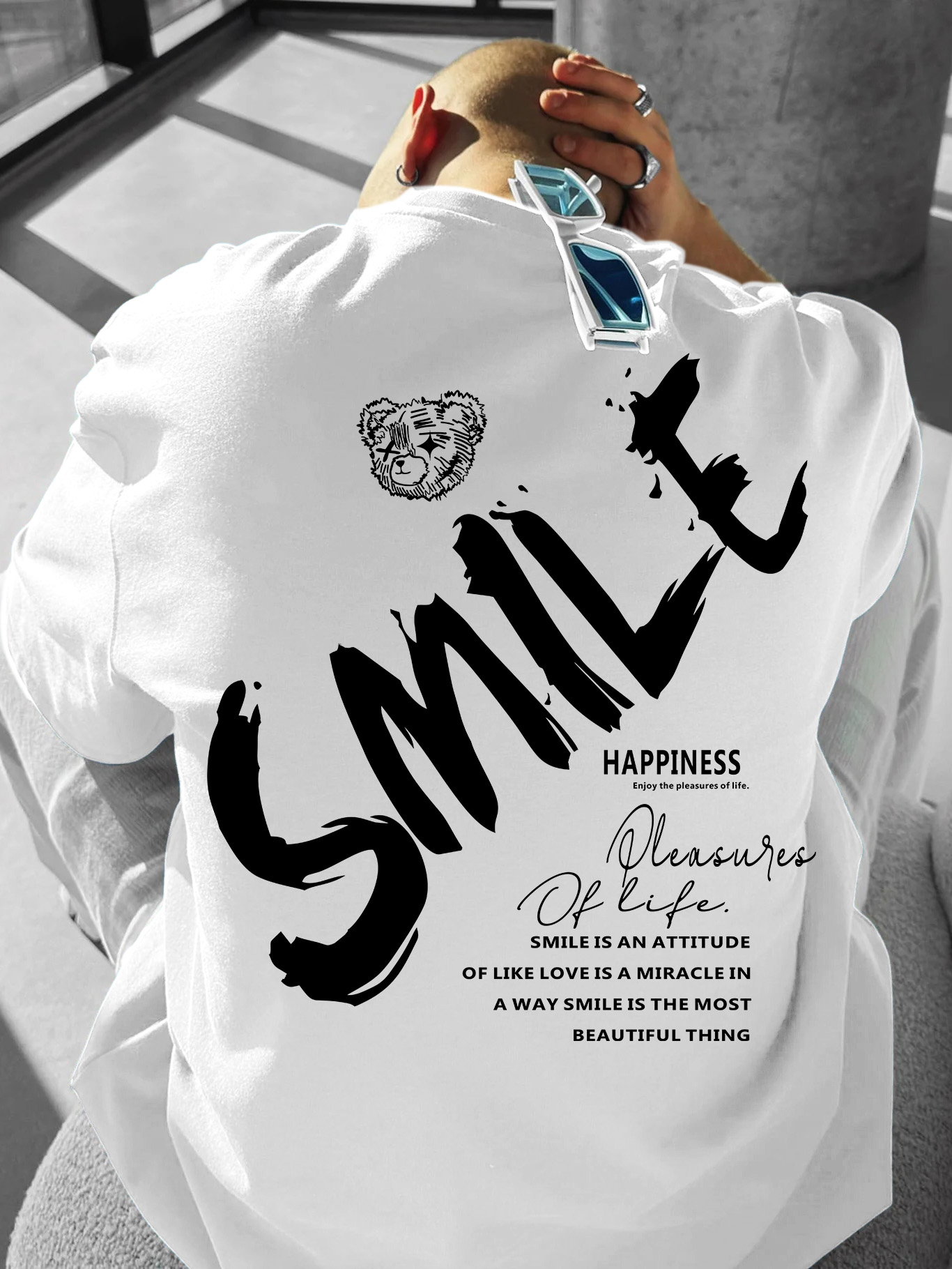 Streetwear Brand Quotes - Camiseta Masculina Oversized Streetwear com Estampa