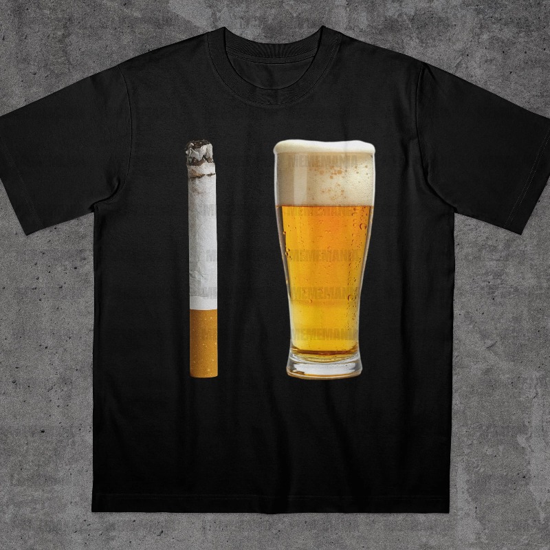 Streetwear Brand Aesthetic - Camiseta Feminina Clássica Streetwear com Estampa