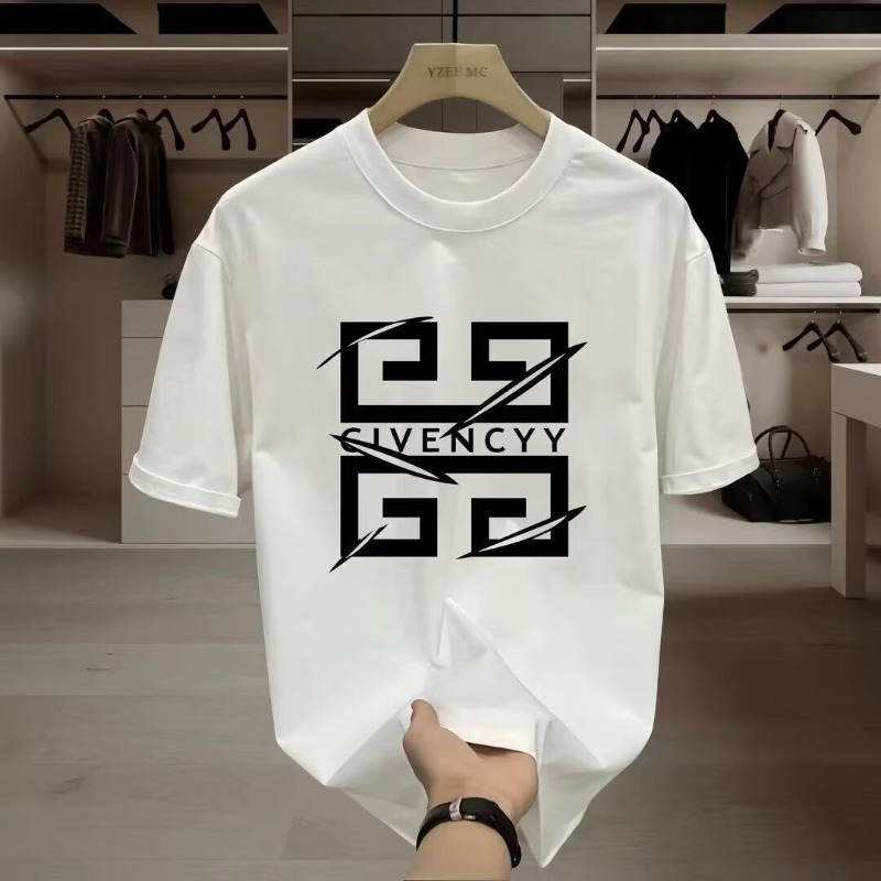 Streetwear Brand Tees - Camiseta Masculina GIVENCY 2026 com Estampa