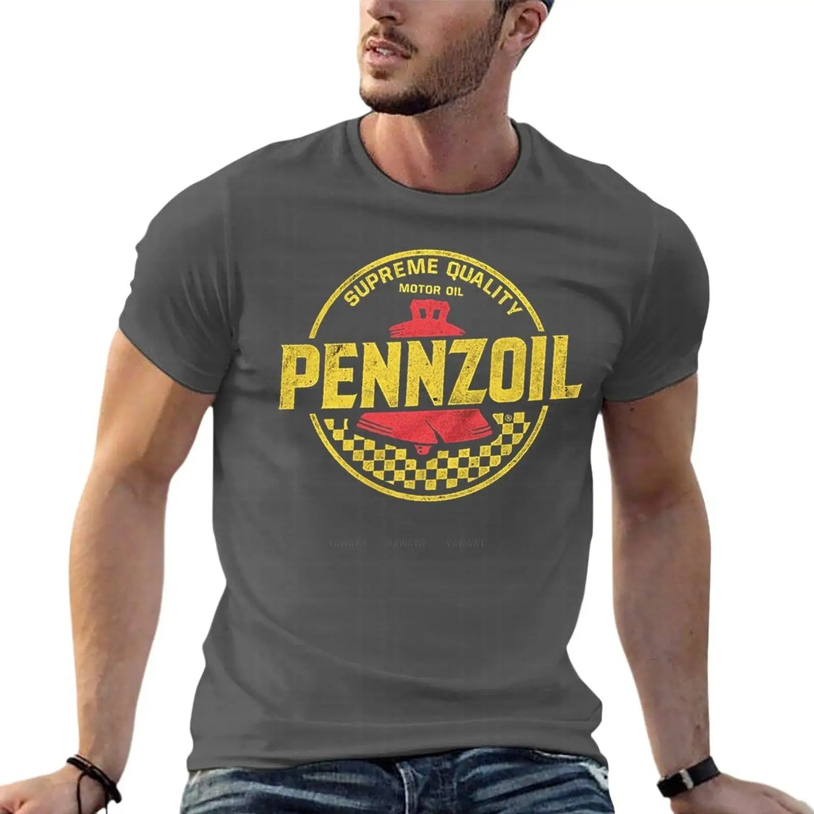Streetwear Clothing Brands - Angustiado pennzoil motor oil logotipo camisetas
