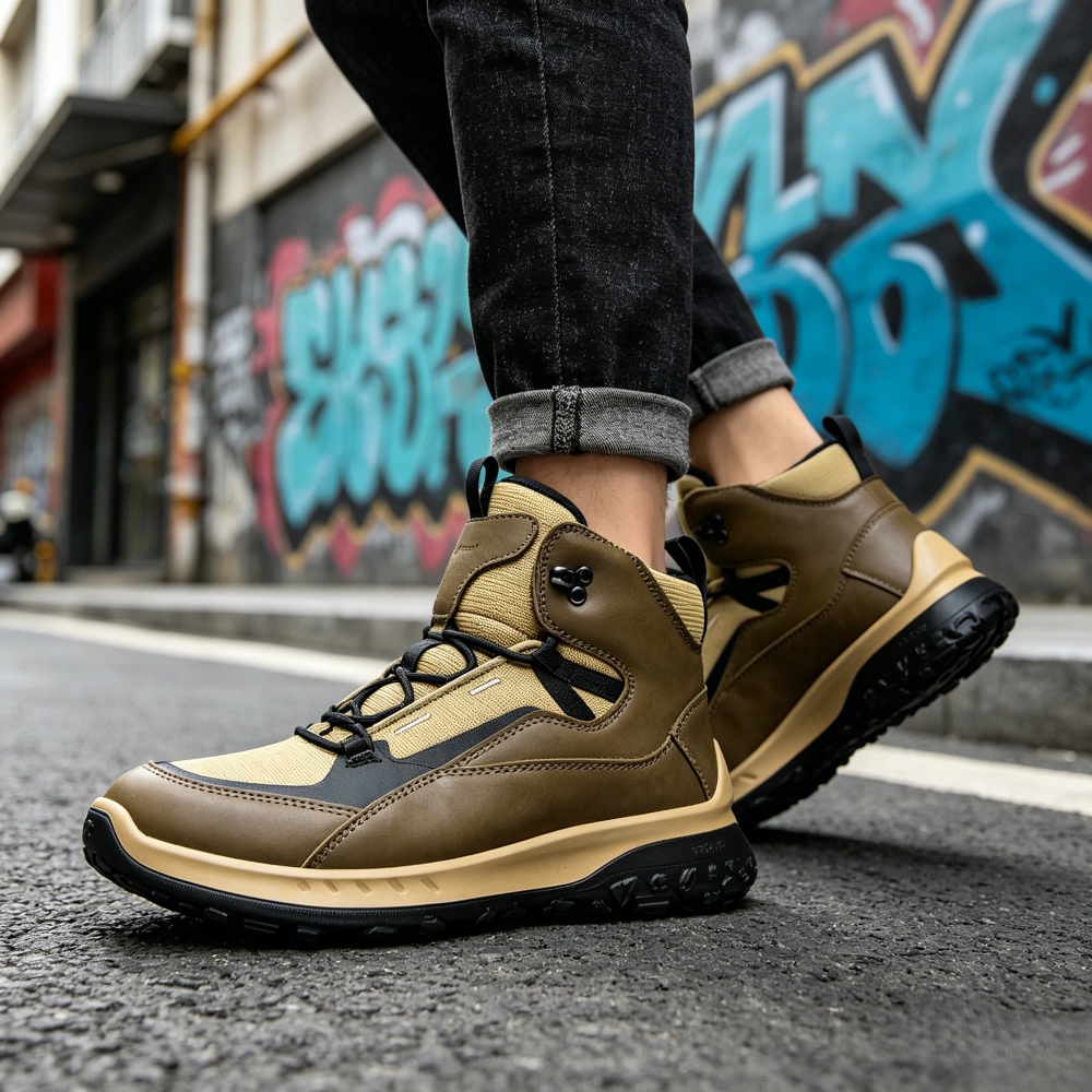 Tênis de Couro Cano Alto Mascu - Streetwear Outdoor Brand avaliação e preço