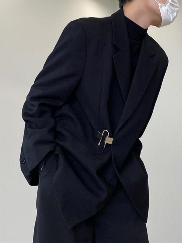 Conjunto de Blazer Casual Bran - Streetwear Brand Aesthetic avaliação e preço