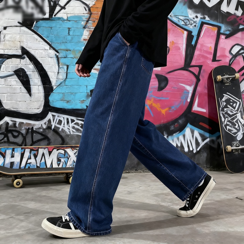 2026 Novos Jeans Largos de Str - Streetwear Clothing Brands avaliação e preço