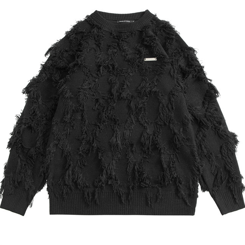 Camisola de malha downy dos ho - Streetwear Brand Famous avaliação e preço