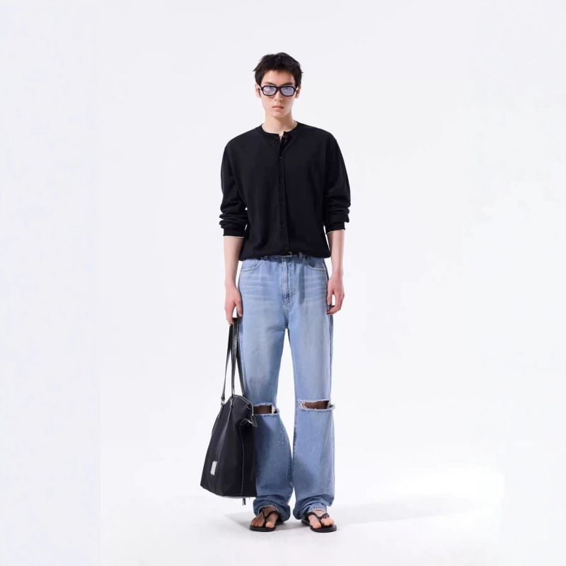 Cardigã de malha com jacquard  - Streetwear Brand Niche avaliação e preço