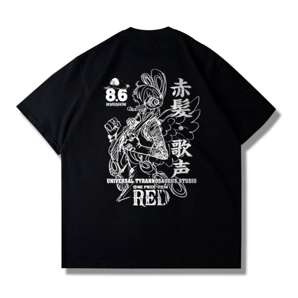 2025 uma peça vermelha gráfica - Streetwear Brand In Japan avaliação e preço