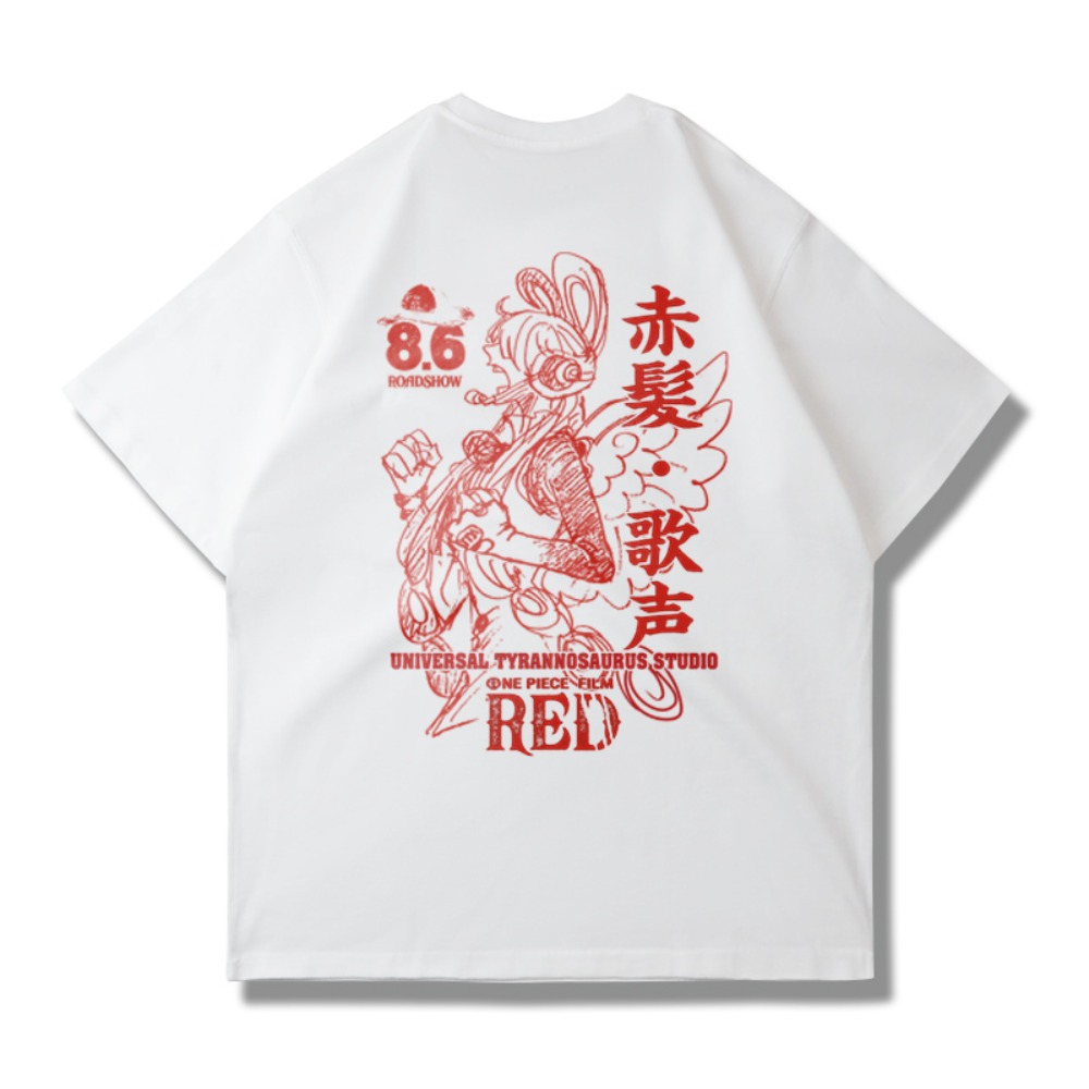 2025 uma peça vermelha gráfica - Streetwear Brand In Japan avaliação e preço
