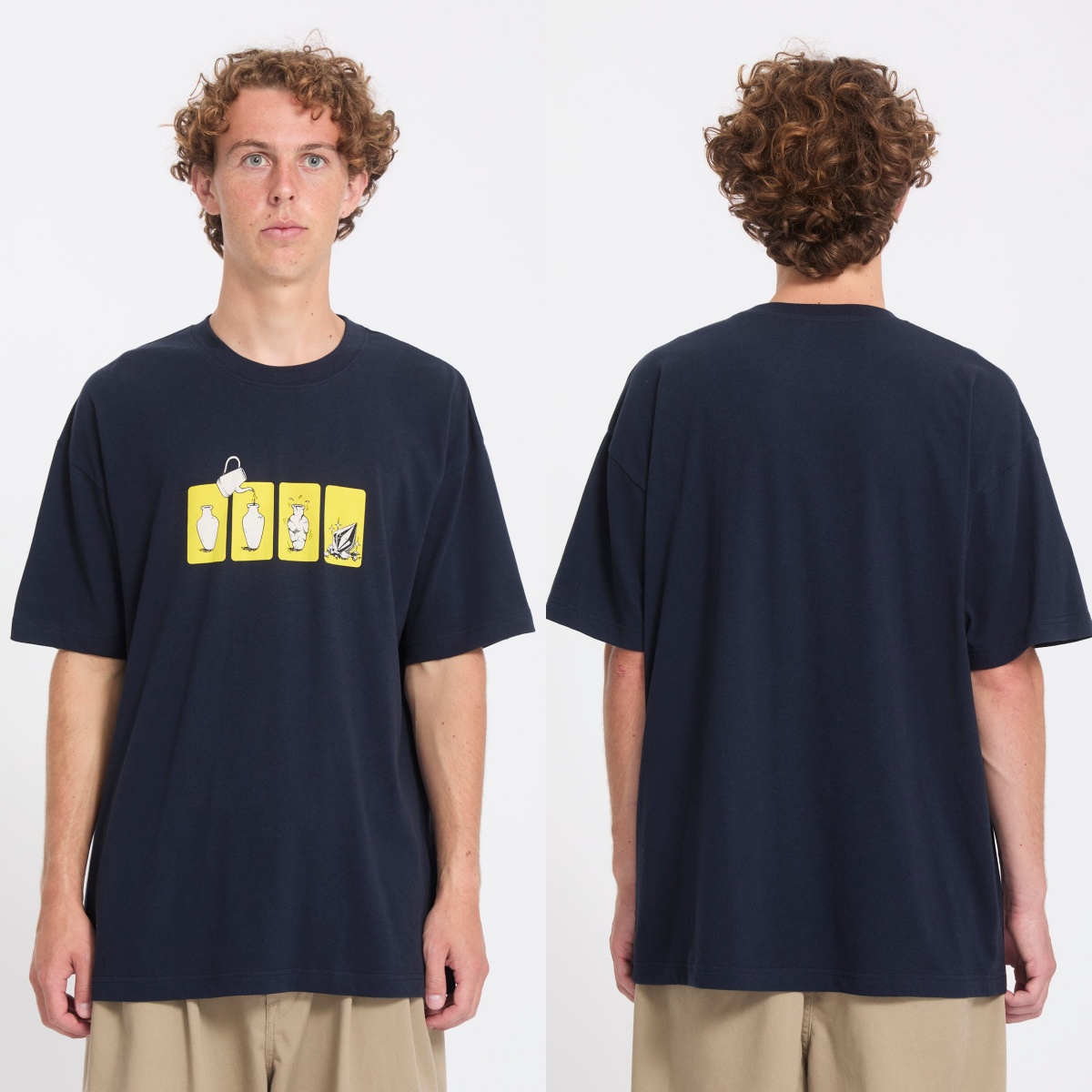 Camiseta gráfica de algodão da - Streetwear Outdoor Brand avaliação e preço